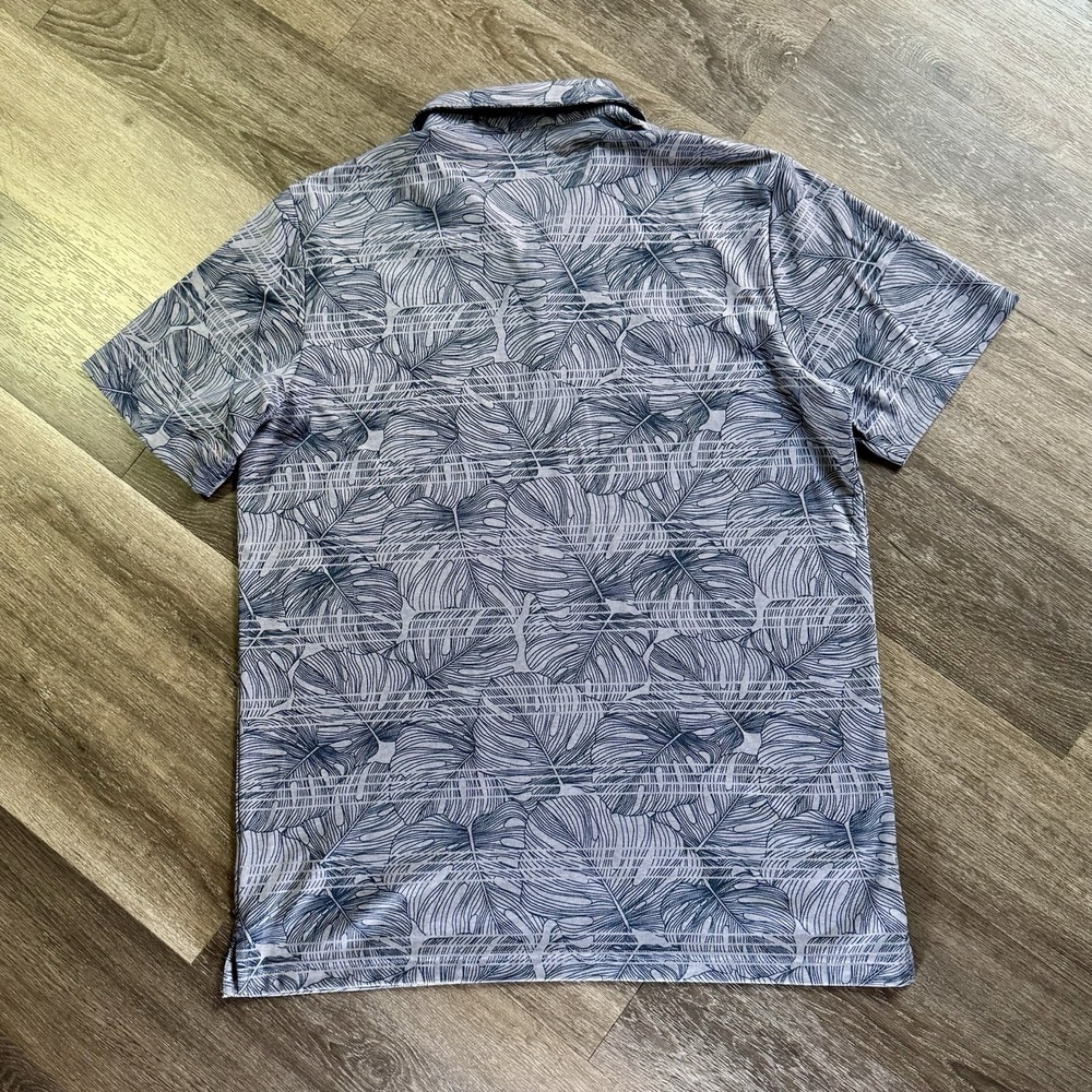 Travis Mathew Mens XL Polo Golf Shirt Short Sleeve Lightweight Floral - Picture 2 of 5